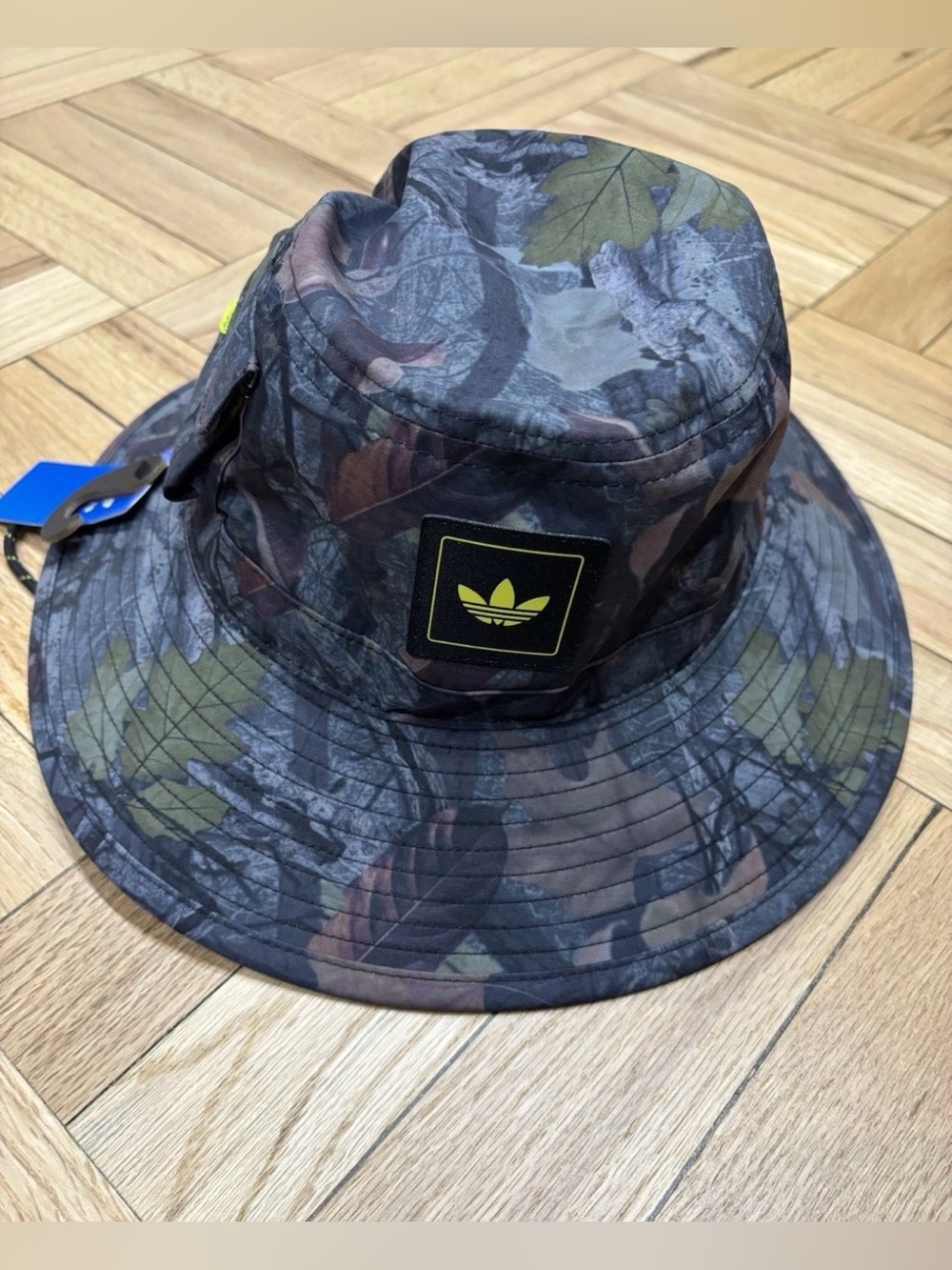 Adidas Tree Camo Semi Yellow Solar Boonie Hat OSFM - NEW UNISEX camping HUNTING